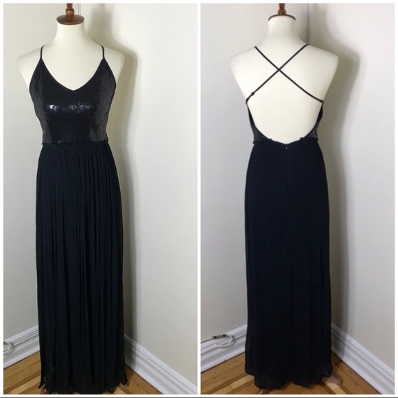 Chan Luu Dresses & Skirts - Chan Luu Black Sequin Strappy Back Glitzy Dress